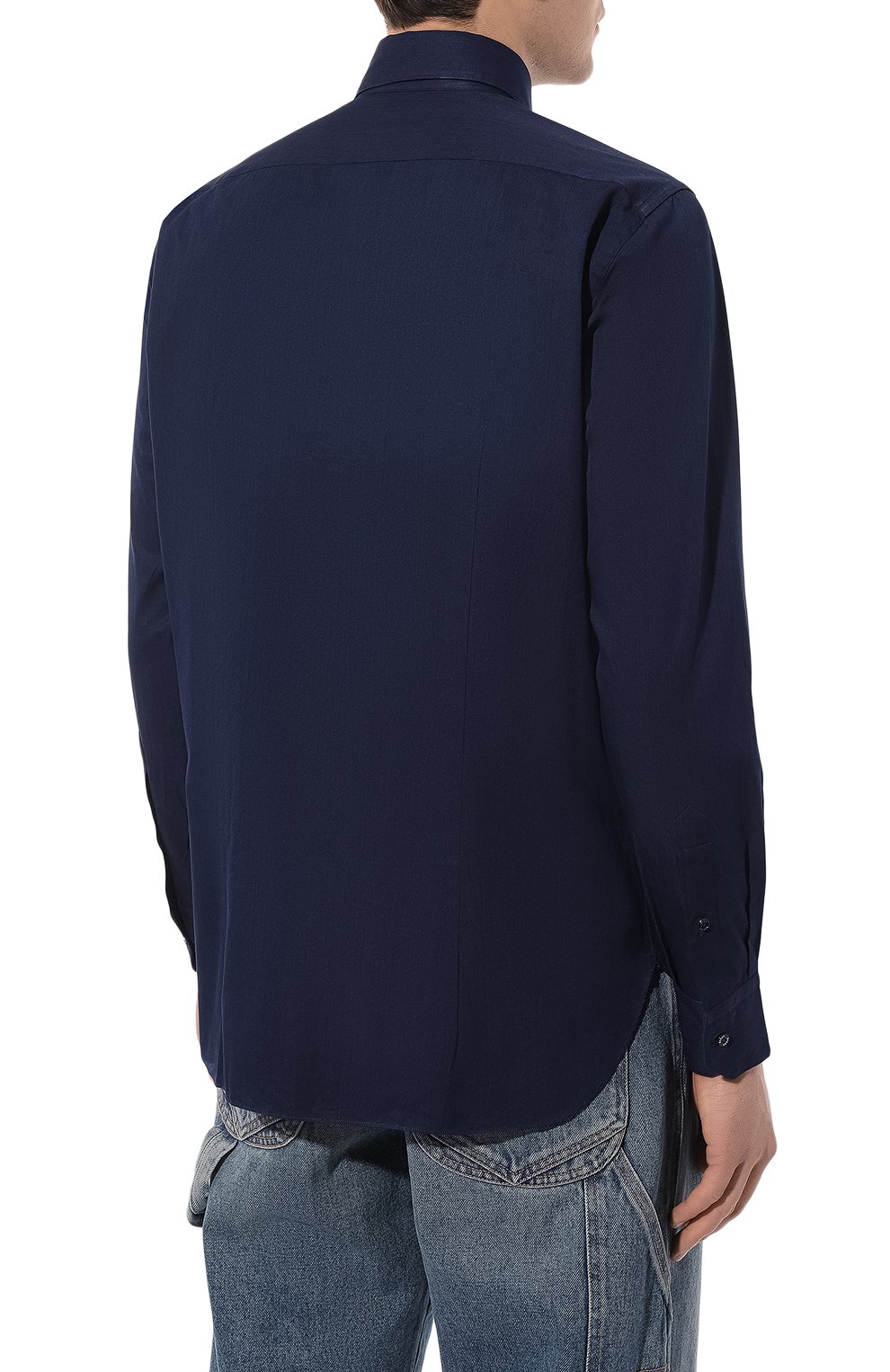 Рубашка из хлопка и кашемира ZILLI, арт. CLAC04ZS01BGTZS00600, фото 4