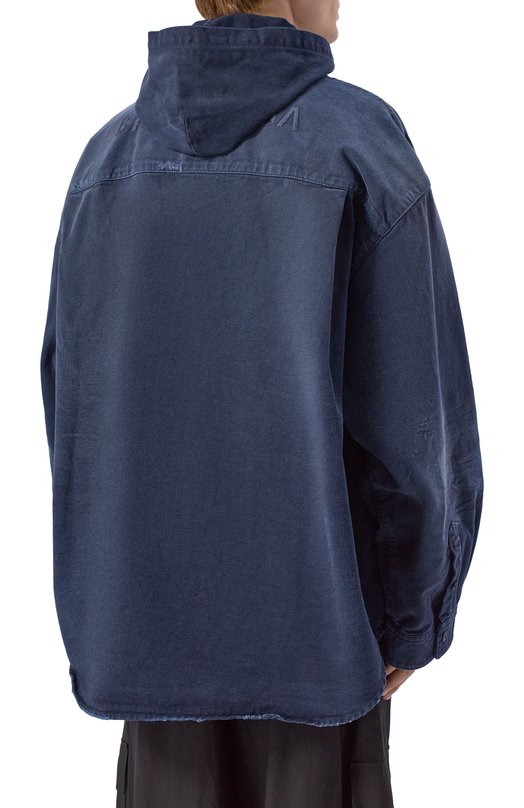 Джинсовая куртка-рубашка Balenciaga 857178/TTW64 Синий  857178/TTW64 Фото 4