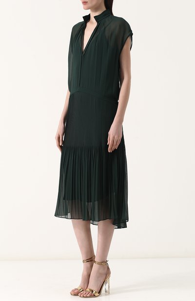 Приталенное однотонное платье-миди BY MALENE BIRGER, арт. Q64894001/0LINDAH, фото 3