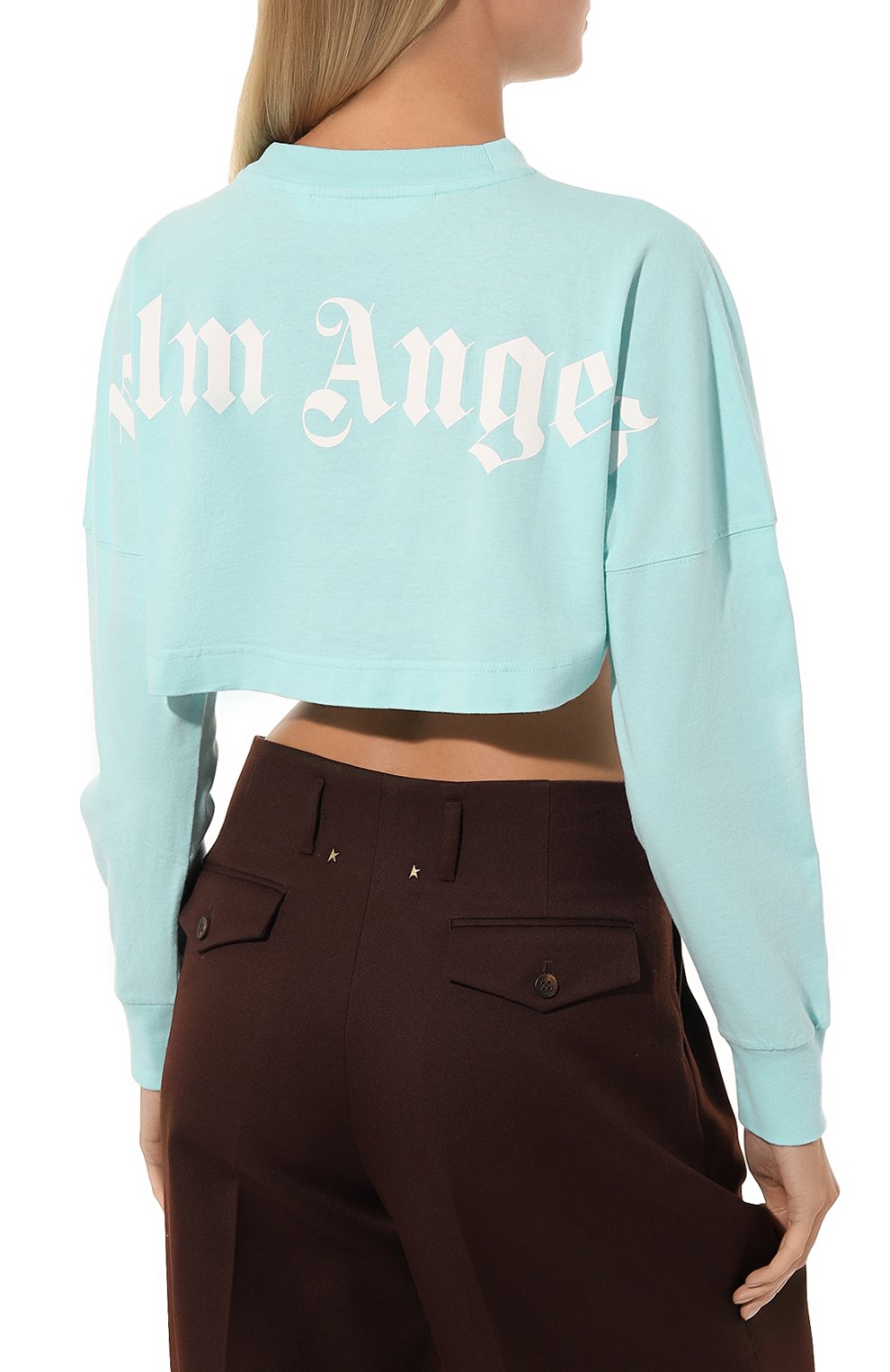Хлопковый лонгслив PALM ANGELS, арт. PWAB023C99JER0014001, фото 4