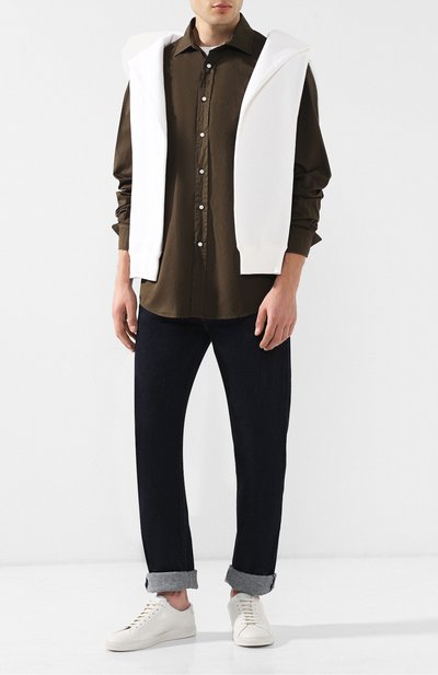 Хлопковая рубашка с воротником кент RALPH LAUREN, арт. 790721005, фото 2