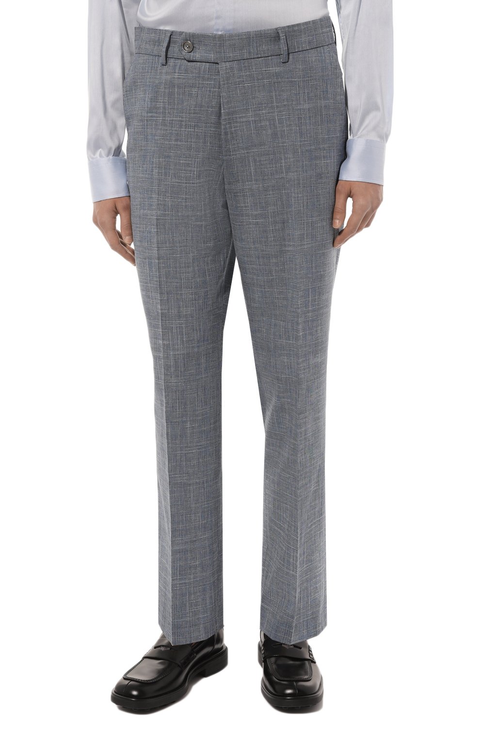 Костюм из хлопка и шерсти BOSS голубого цвета по цене 57500 руб., арт. 50489387, фото 4 Костюм из хлопка и шерсти BOSS, арт. 50489387, фото 4