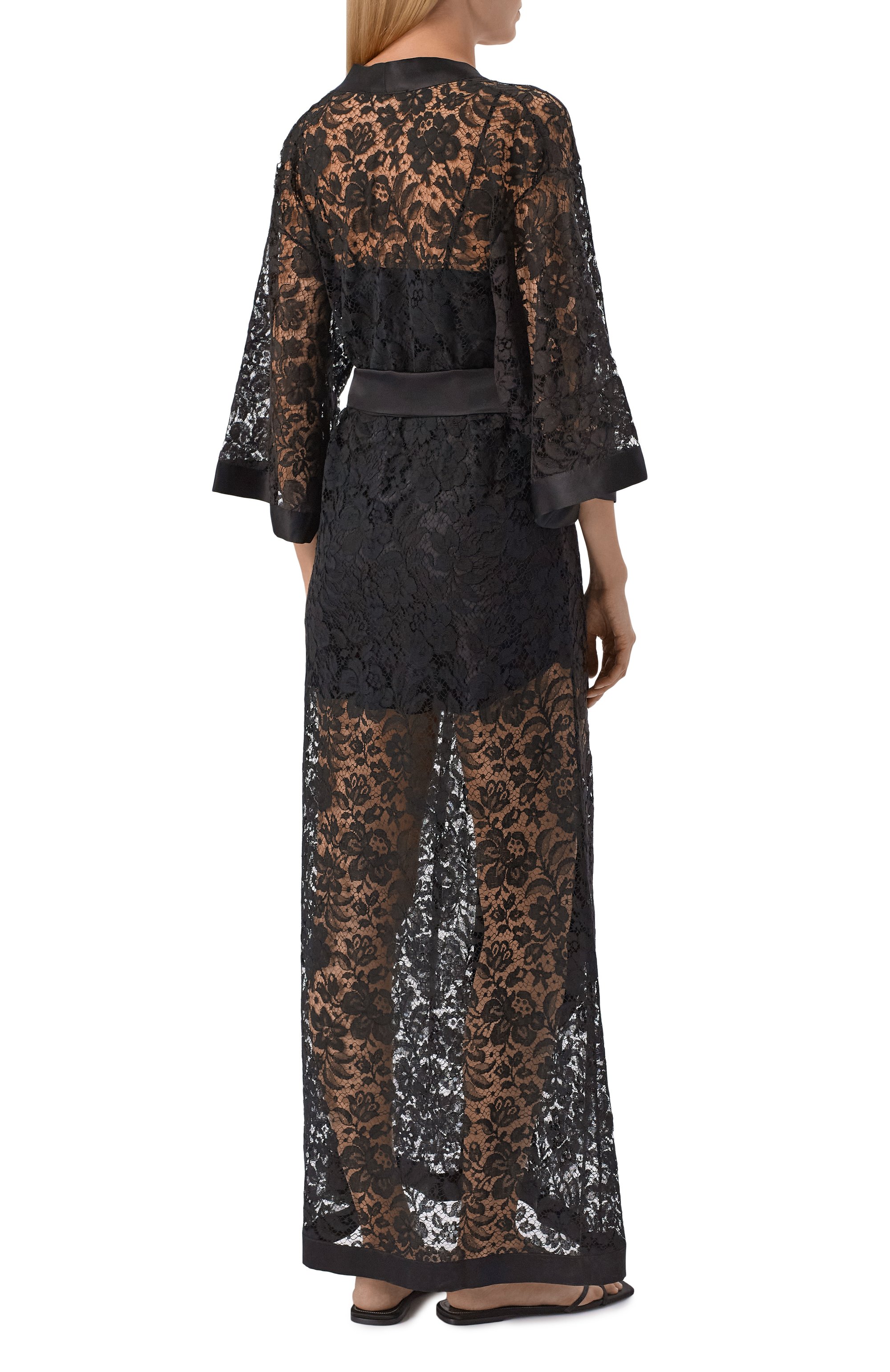 Шелковый халат CARINE GILSON, арт. SO0168BE, фото 3