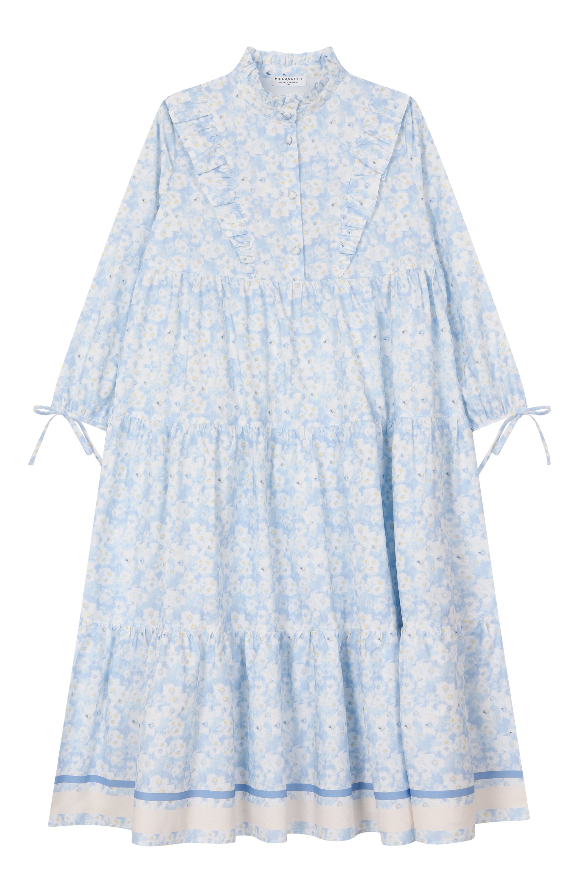 Хлопковое платье PHILOSOPHY DI LORENZO SERAFINI KIDS, арт. I1E910NP/5617/12-14, фото 1