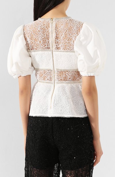 Кружевной топ SELF-PORTRAIT, арт. RS20-133W, фото 4