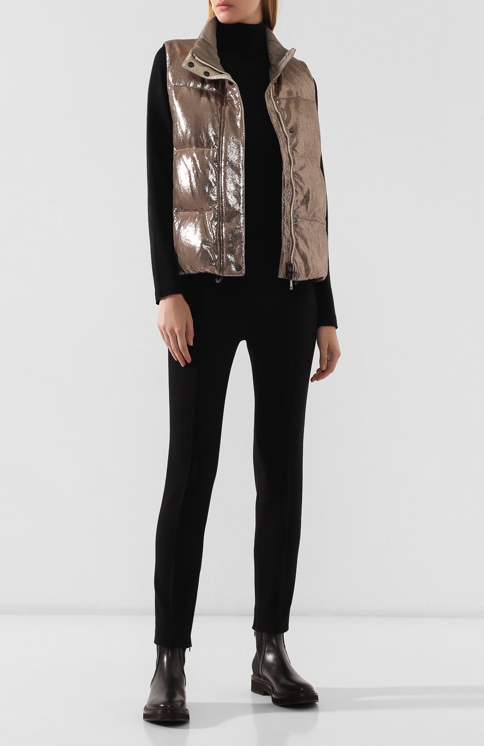 Кожаный жилет BRUNELLO CUCINELLI, арт. MPMAY8923, фото 2