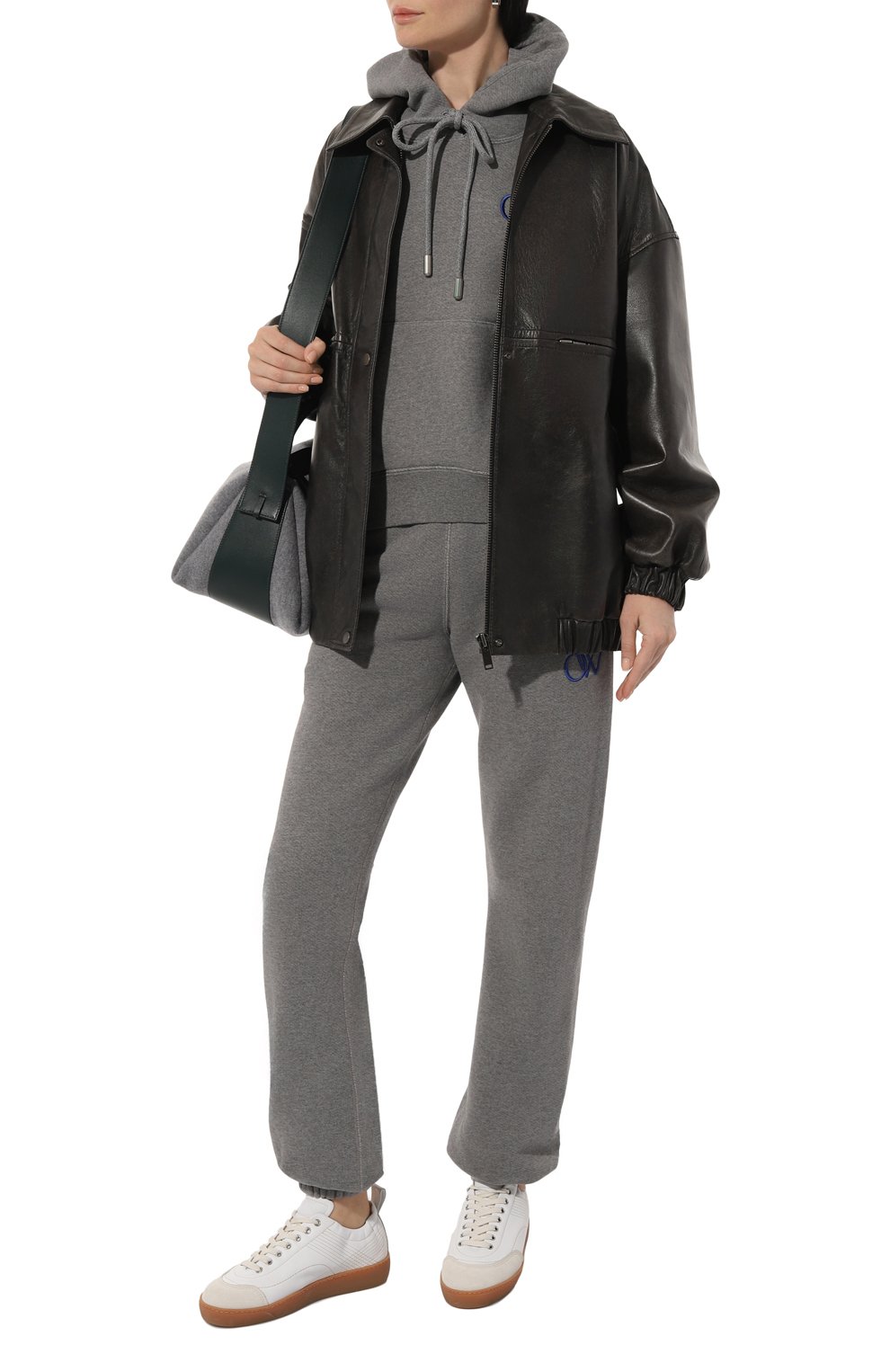 Хлопковые джоггеры OFF-WHITE, арт. 0WCH006S24FLE001, фото 2