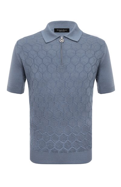 Мужская поло из хлопка и шелка STEFANO RICCI, арт. K818068P31/F24173