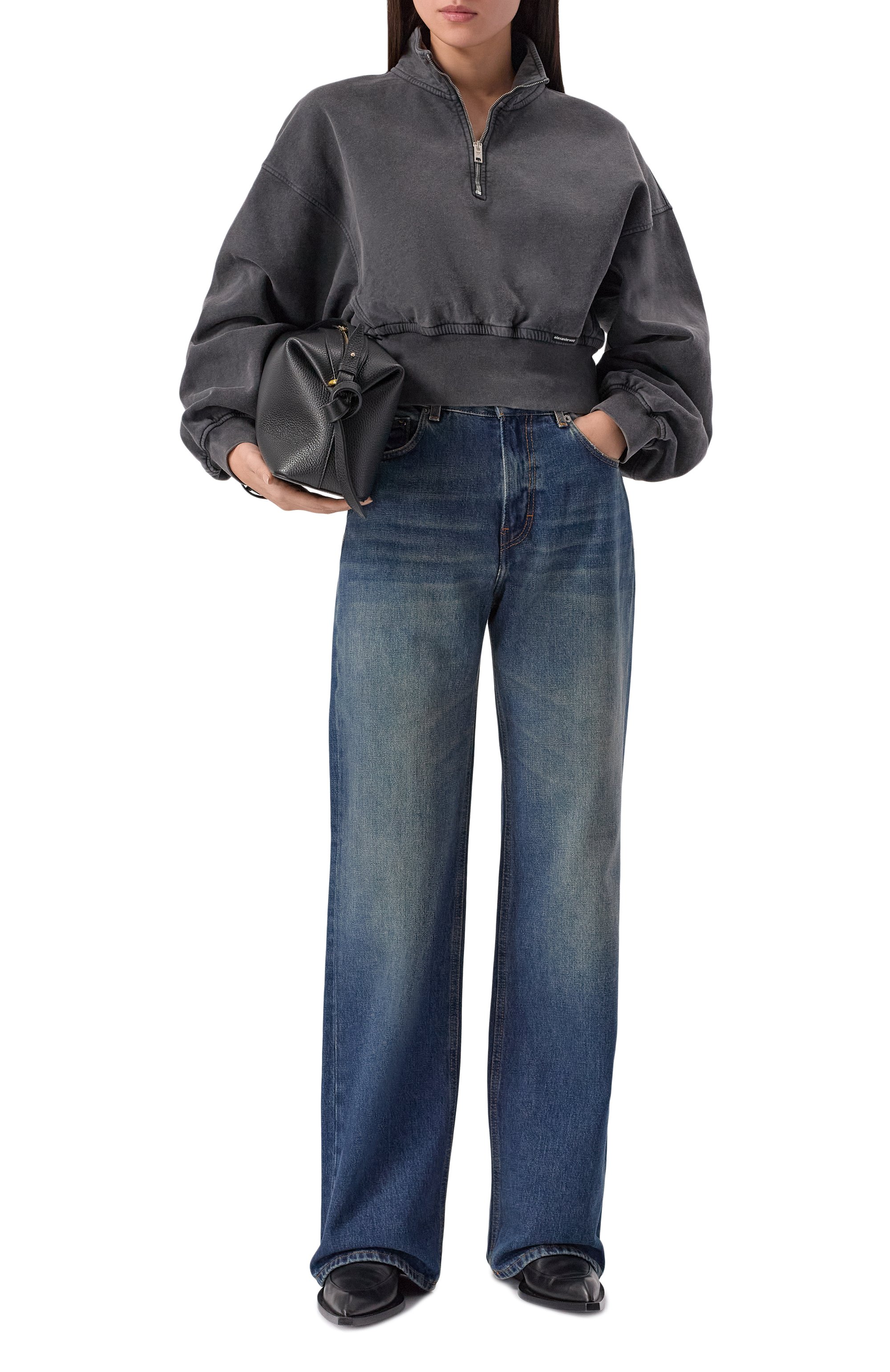 Хлопковый свитшот ALEXANDERWANG.T, арт. 4CC4251149, фото 2