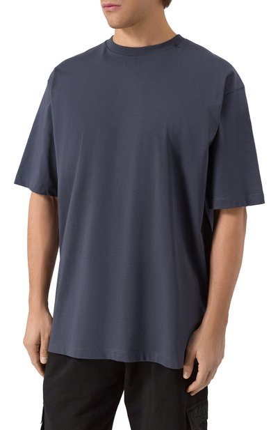 Хлопковая футболка COMME DES FUCKDOWN темно-серого цвета по цене 5525 руб., арт. CFABM01851, фото 4 Хлопковая футболка COMME DES FUCKDOWN, арт. CFABM01851, фото 4