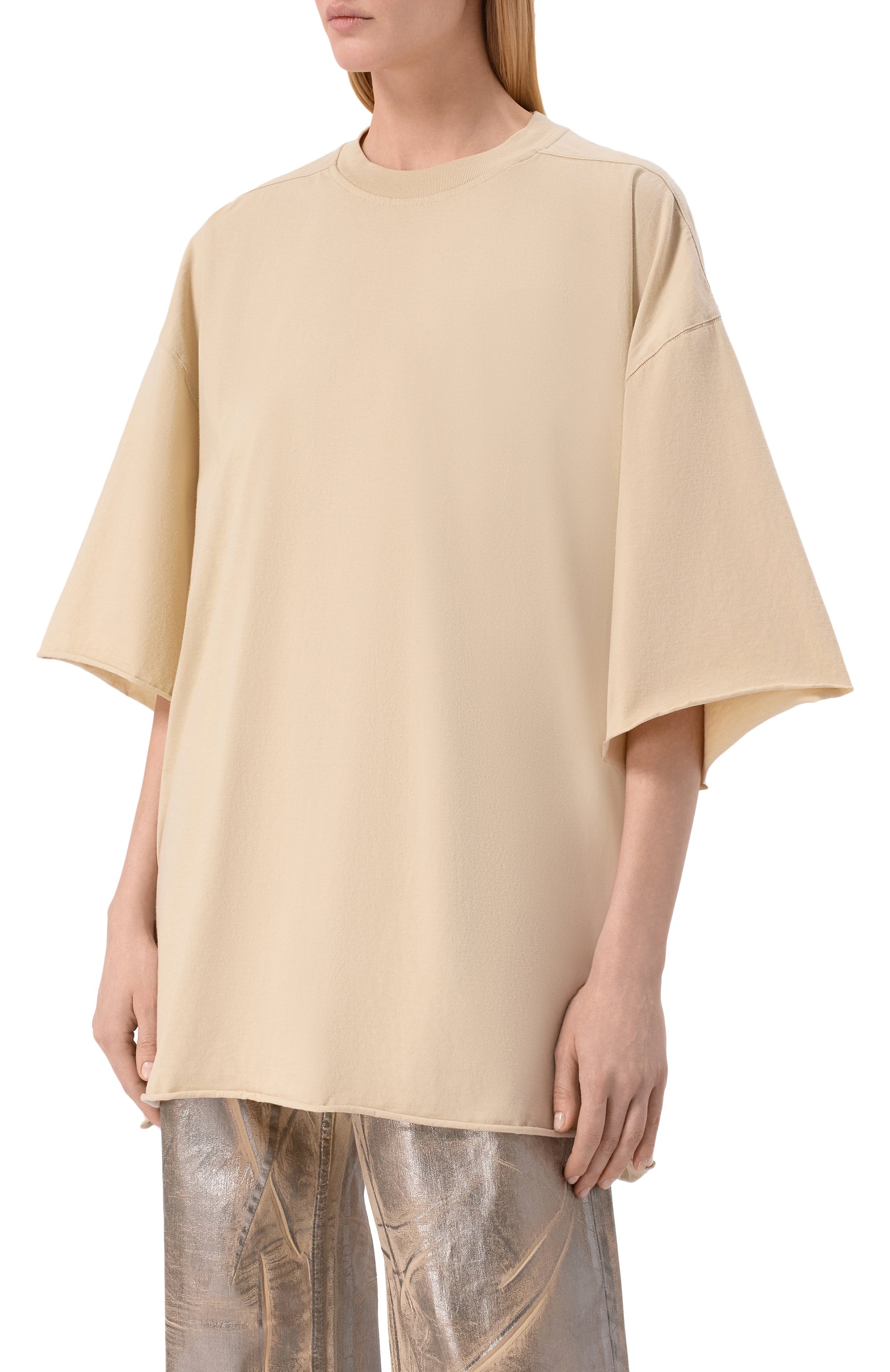 Хлопковая футболка RICK OWENS, арт. RP01F6204/JA, фото 3