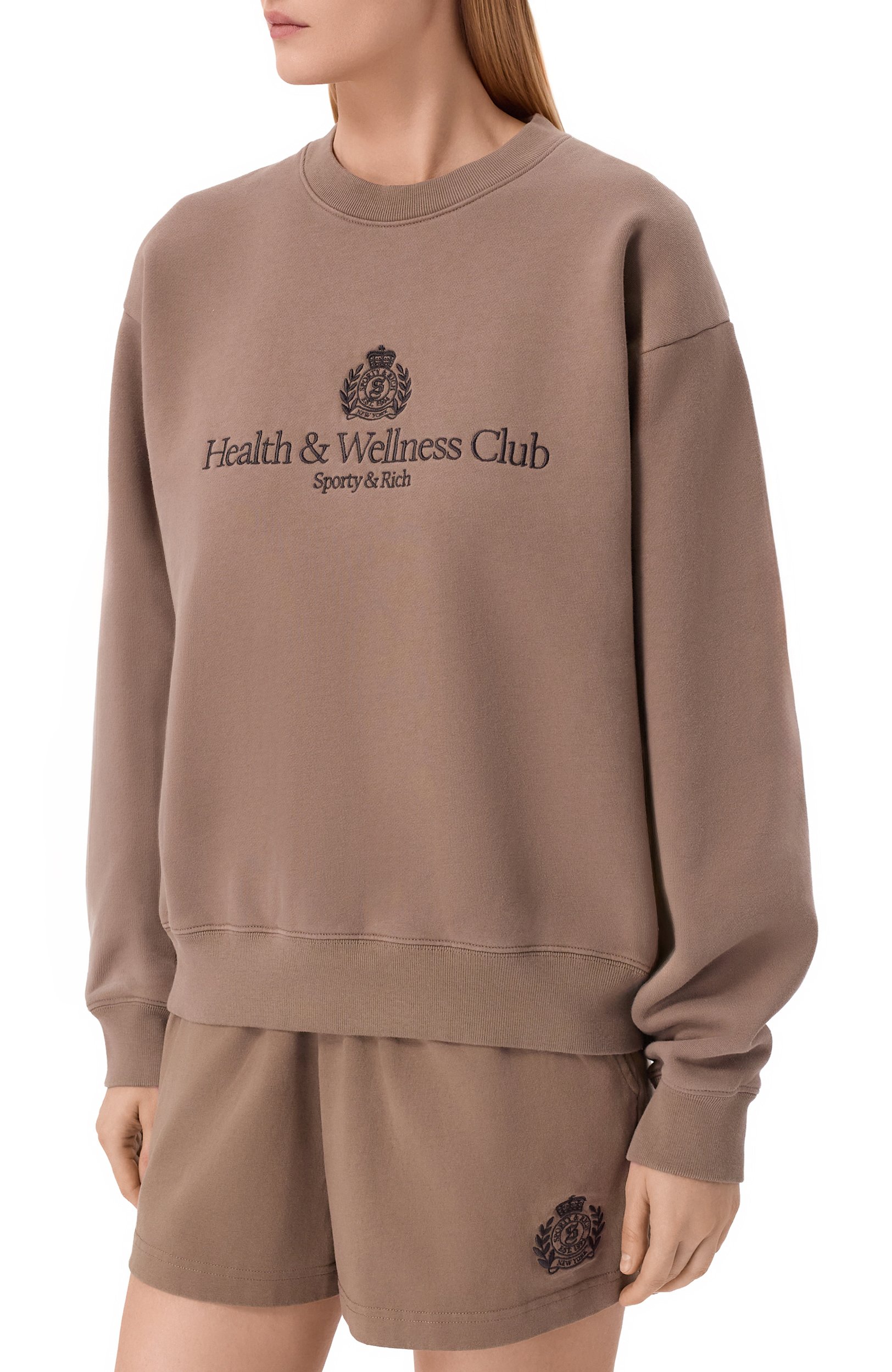 Хлопковый свитшот SPORTY AND RICH, арт. ST098711241BR30, фото 3