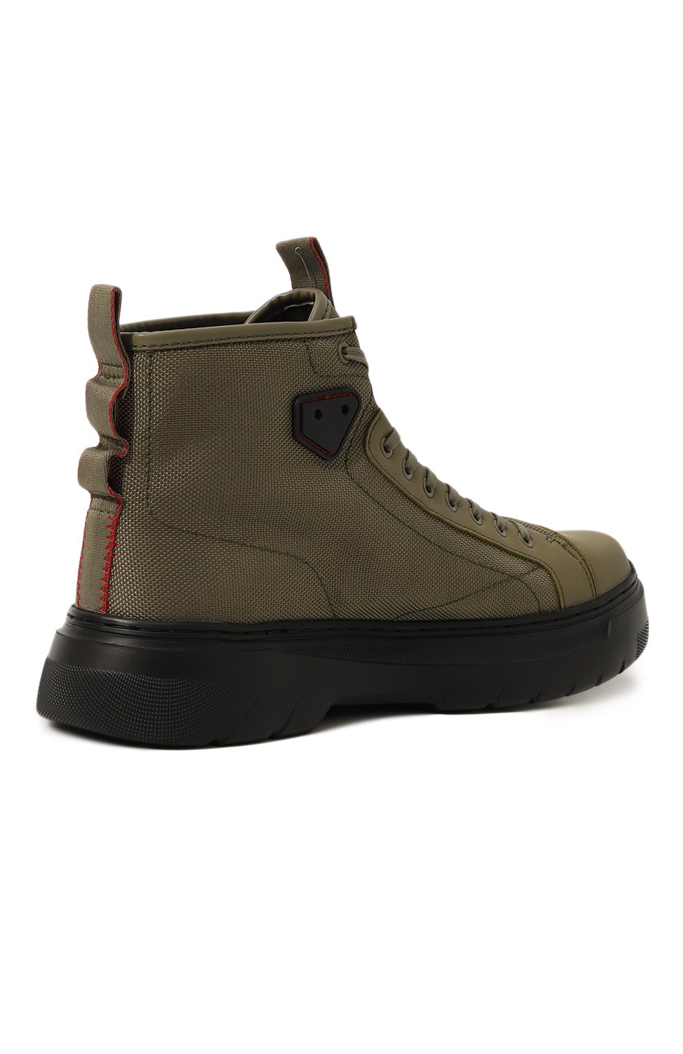 Комбинированные ботинки HUGO хаки цвета по цене 20400 руб., арт. 50498570, фото 5 Комбинированные ботинки HUGO, арт. 50498570, фото 5