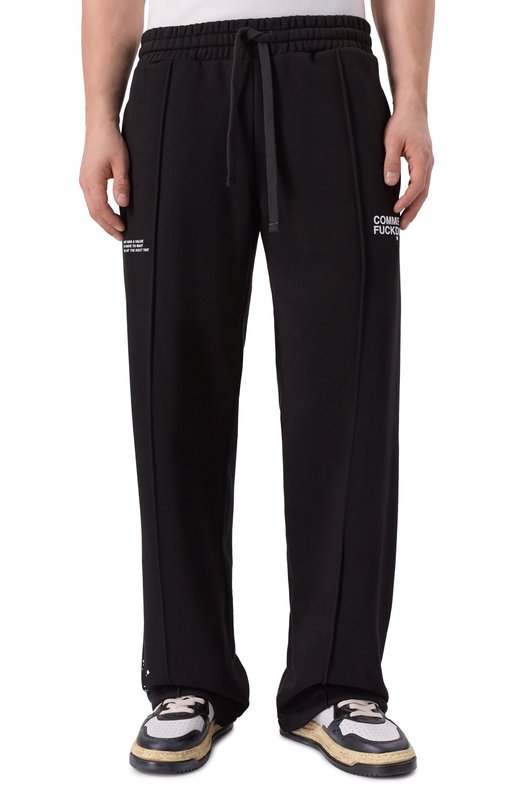 Хлопковые брюки Comme des Fuckdown CFABM01750 Чёрный  CFABM01750 Фото 3