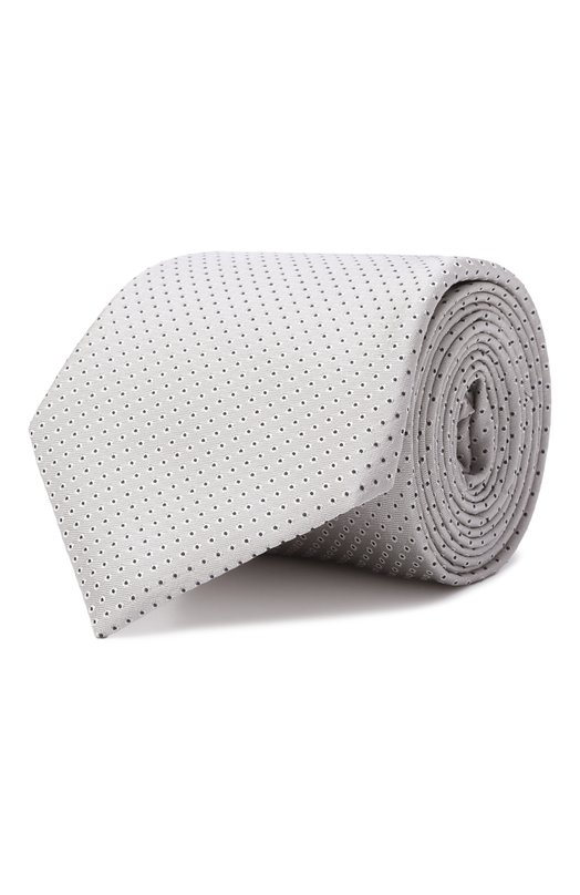 Шелковый галстук Canali 18/HJ04520 Серебряный 18/HJ04520