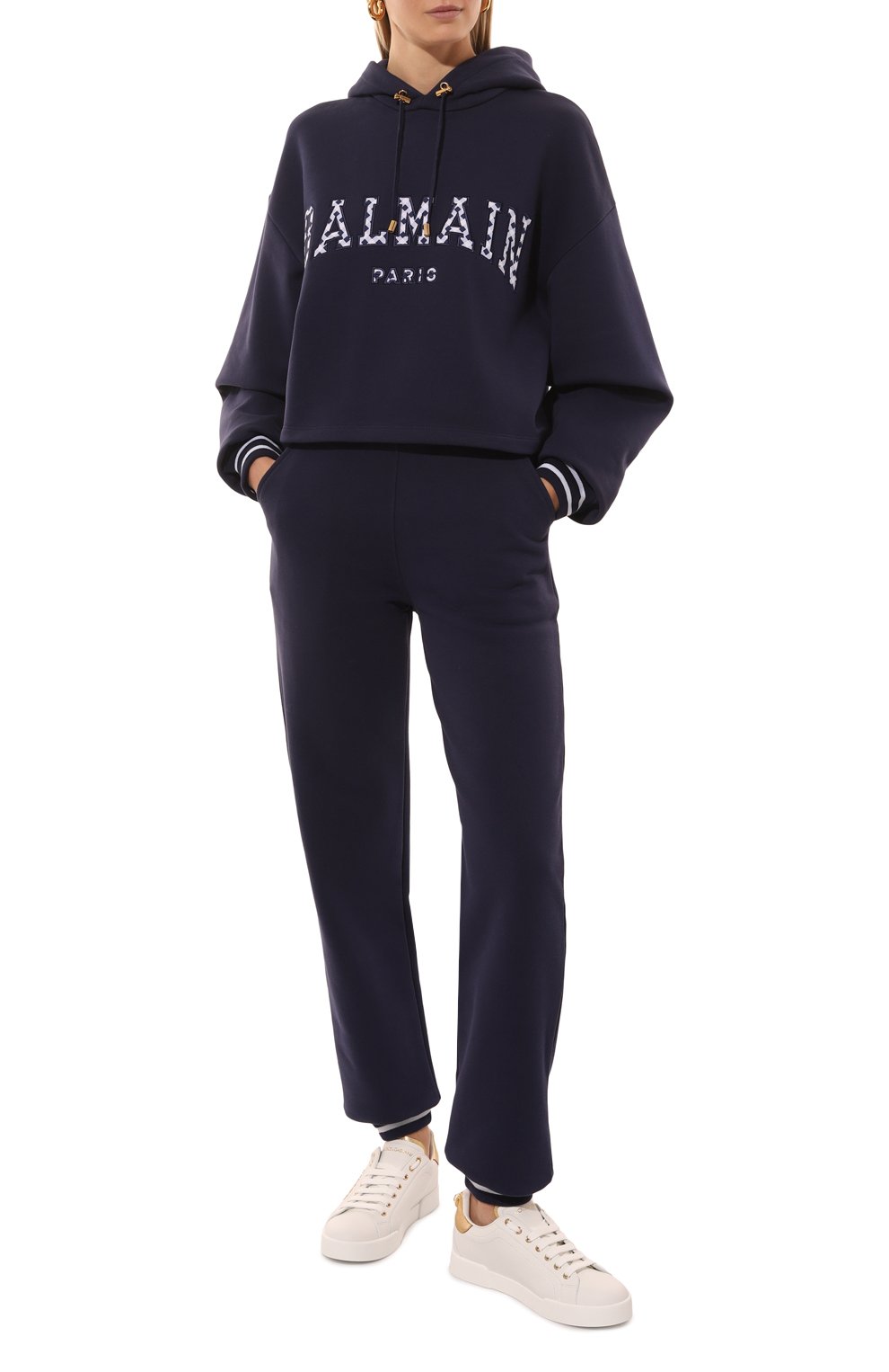 Хлопковое худи BALMAIN, арт. DF0JP033/BC83, фото 2