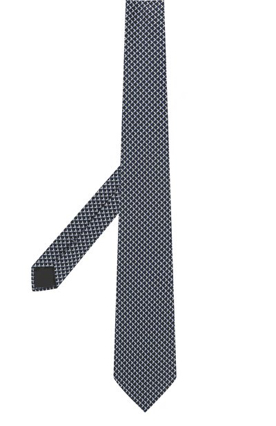 Шелковый галстук ZEGNA синего цвета по цене 19650 руб., арт. Z2D82T/1UM, фото 2 Шелковый галстук ZEGNA, арт. Z2D82T/1UM, фото 2