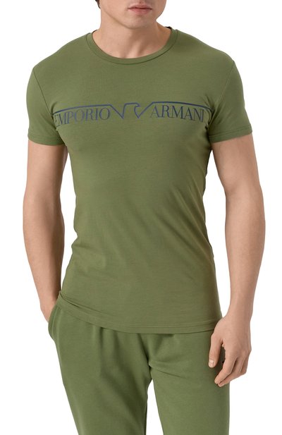 Хлопковая футболка EMPORIO ARMANI, арт. 111035/4F516, фото 3