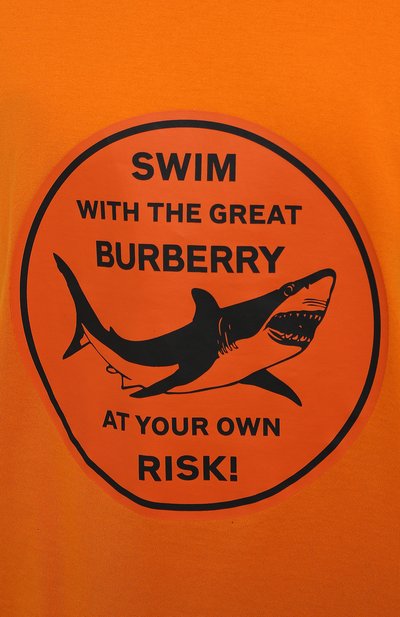 Хлопковая футболка BURBERRY, арт. 8040676, фото 5