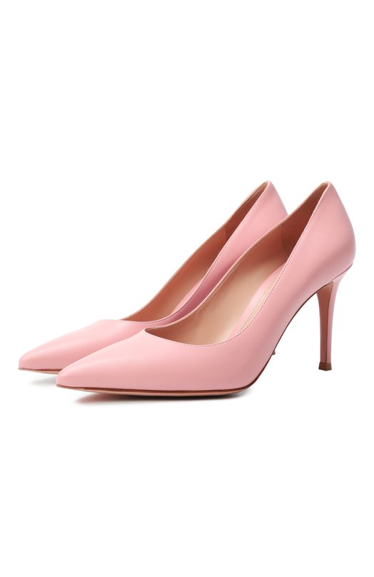 Кожаные туфли Gianvito 85 Gianvito Rossi G24580.85RIC.VITSAKU Розовый G24580.85RIC.VITSAKU