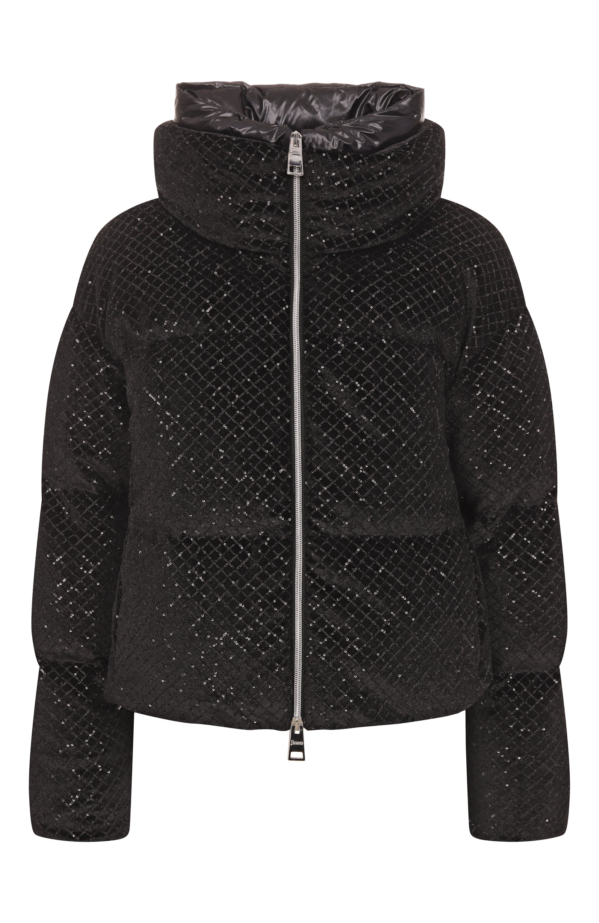 Пуховик с отделкой пайетками HERNO, арт. PI002161D/12751, фото 1