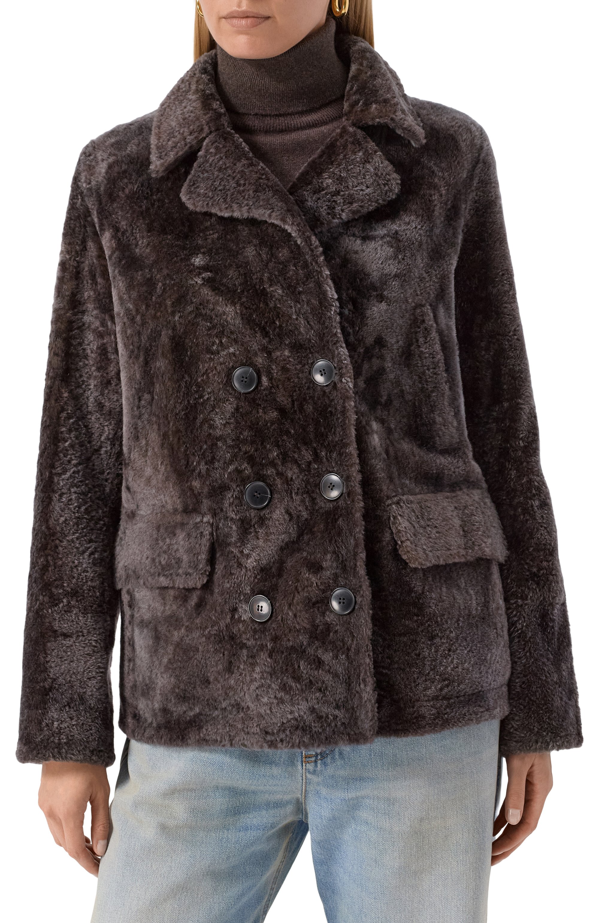 Дубленка из ягненка YVES SALOMON, арт. 25WYV64164MELA, фото 3