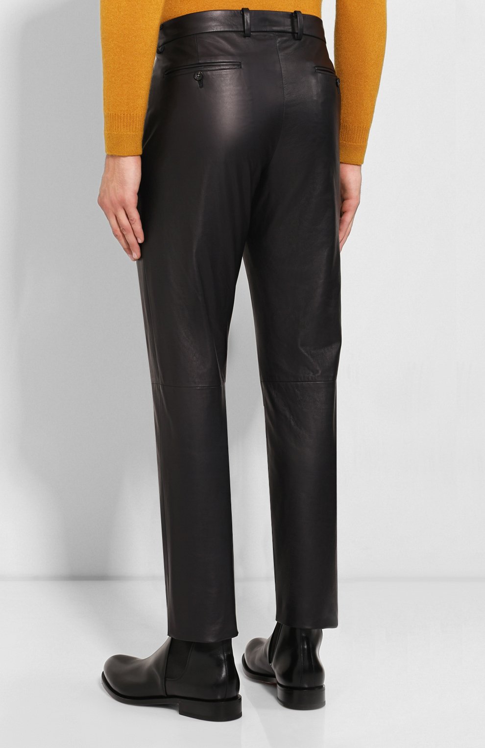 Кожаные брюки GIORGIO ARMANI, арт. 4SP01P/4SP26, фото 4