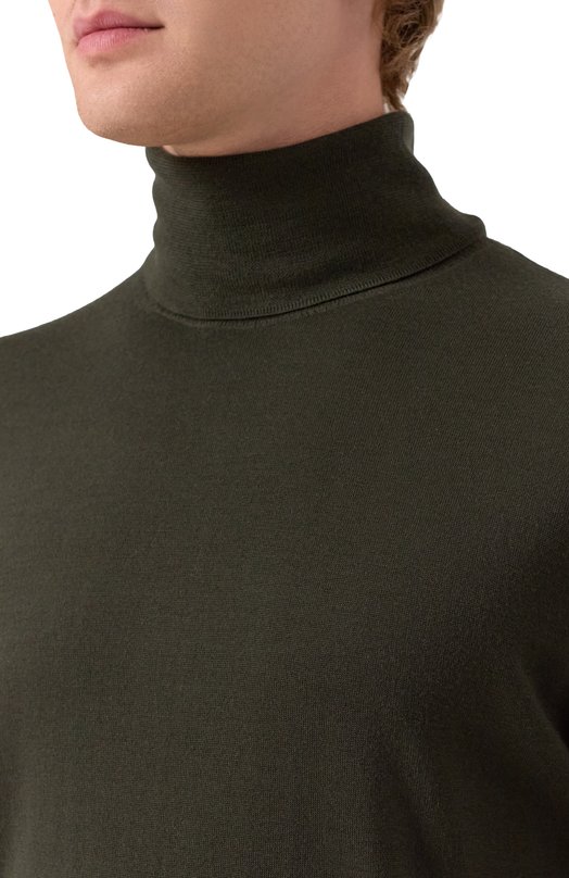 Шерстяная водолазка Dries Van Noten 021200-2700-633 Зелёный  021200-2700-633 Фото 5