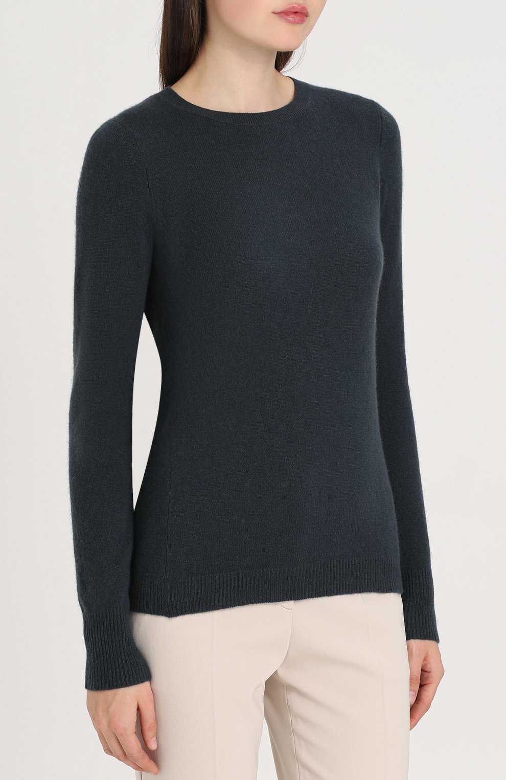 Приталенный кашемировый пуловер с круглым вырезом LE KASHA, арт. 0MAN000, фото 3