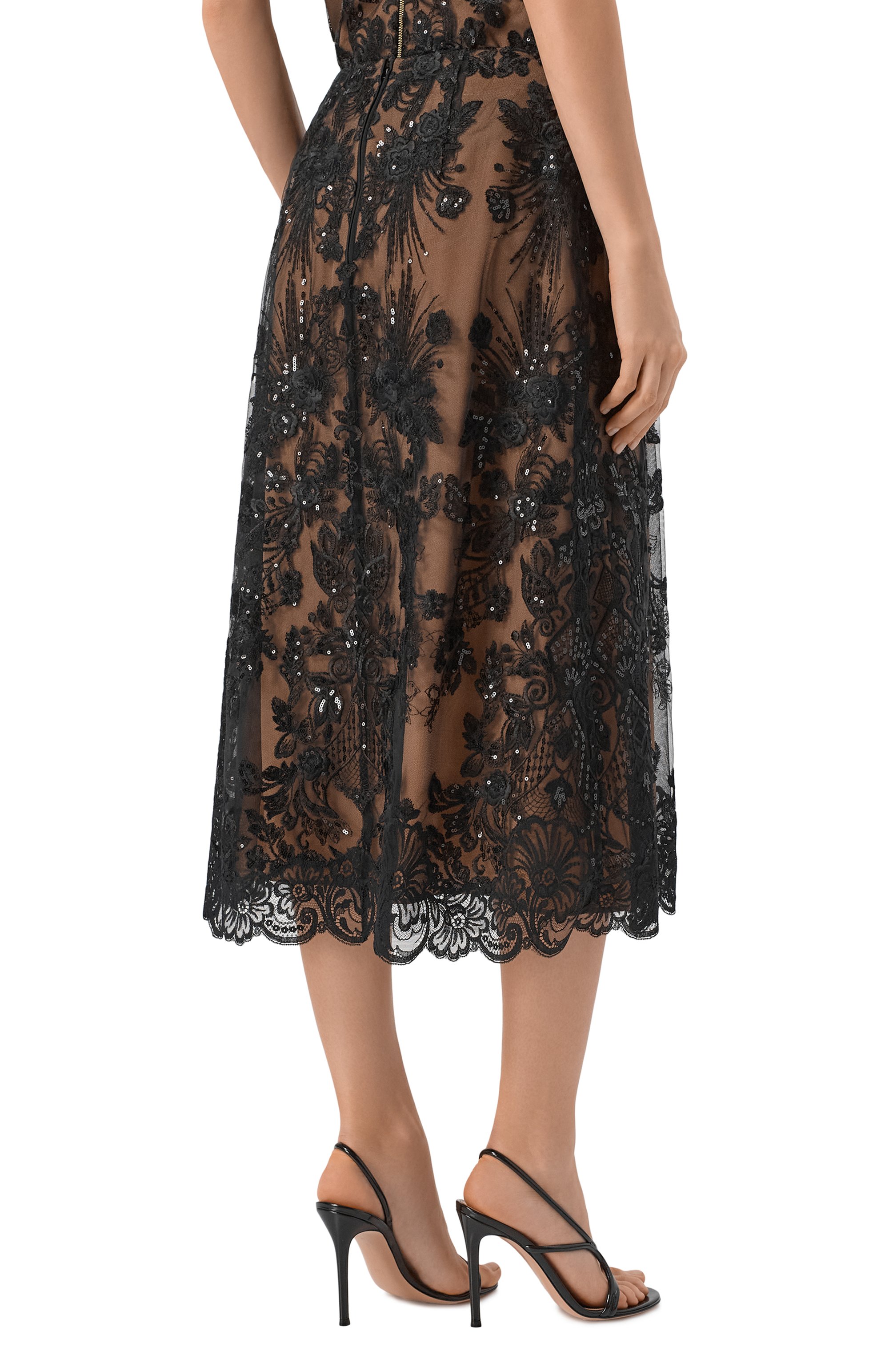 Юбка из шелка и вискозы ELIE SAAB, арт. SK253NR26/TUL02, фото 4