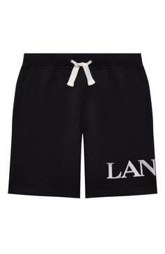 Детские хлопковые шорты LANVIN темно-синего цвета, арт. N24017 | Фото 1 (Материал внешний: Хлопок; Мальчики Кросс-КТ: Шорты-одежда; Региональные ограничения белый список (Axapta Mercury): RU; Нос: Не проставлено; Ростовка одежда: 10 - 11 лет | 140 - 146см, 12 лет | 152 см, 13 - 15 лет | 158 см, 8 лет | 128 см)