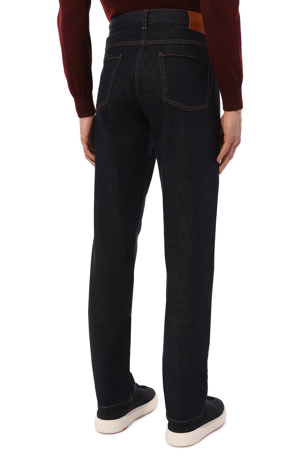 Джинсы CANALI темно-синего цвета по цене 68200 руб., арт. 91719/PD01423, фото 4 Джинсы CANALI, арт. 91719/PD01423, фото 4