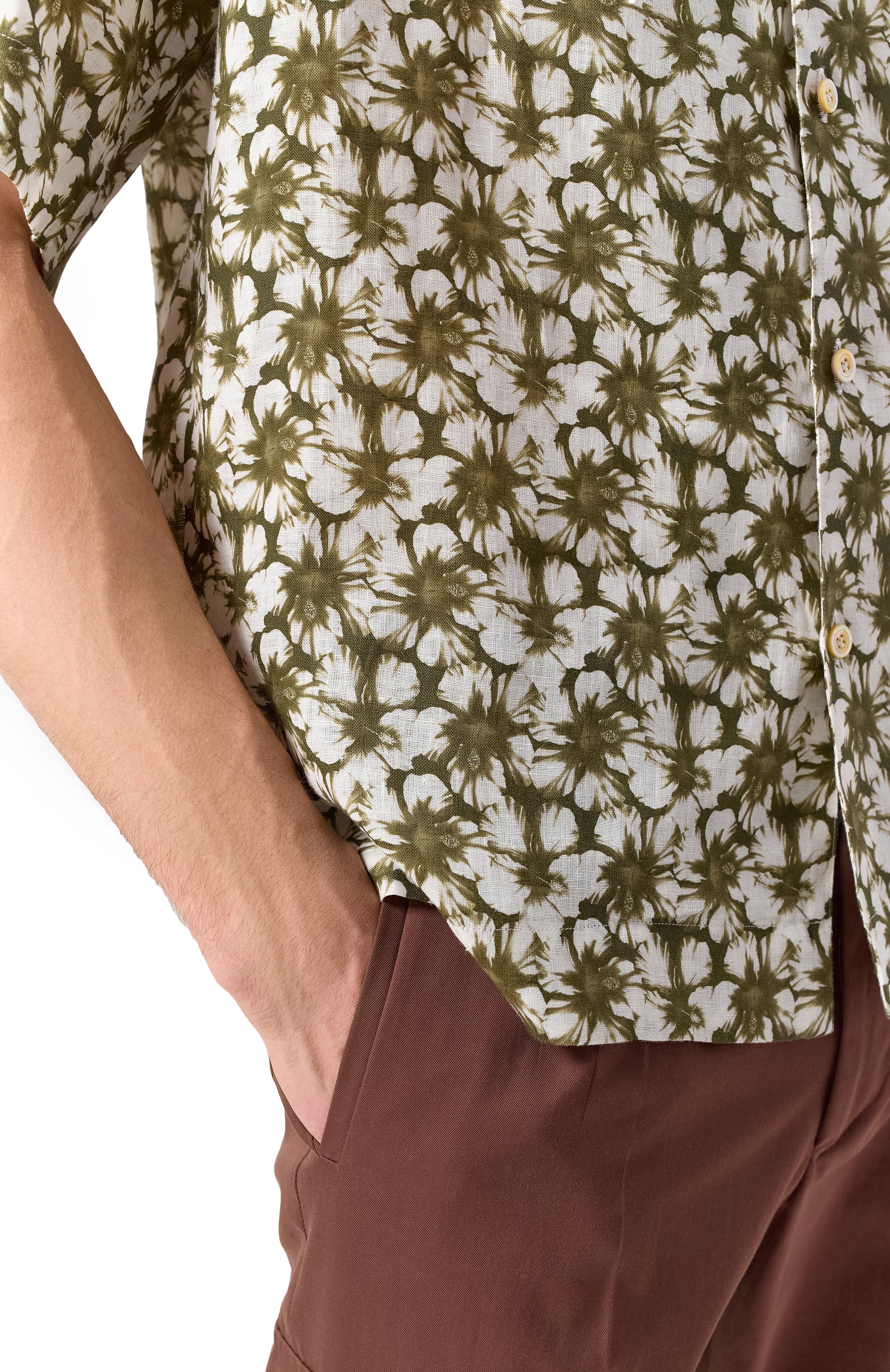 Льняная рубашка KITON, арт. UMC028H0924703, фото 5