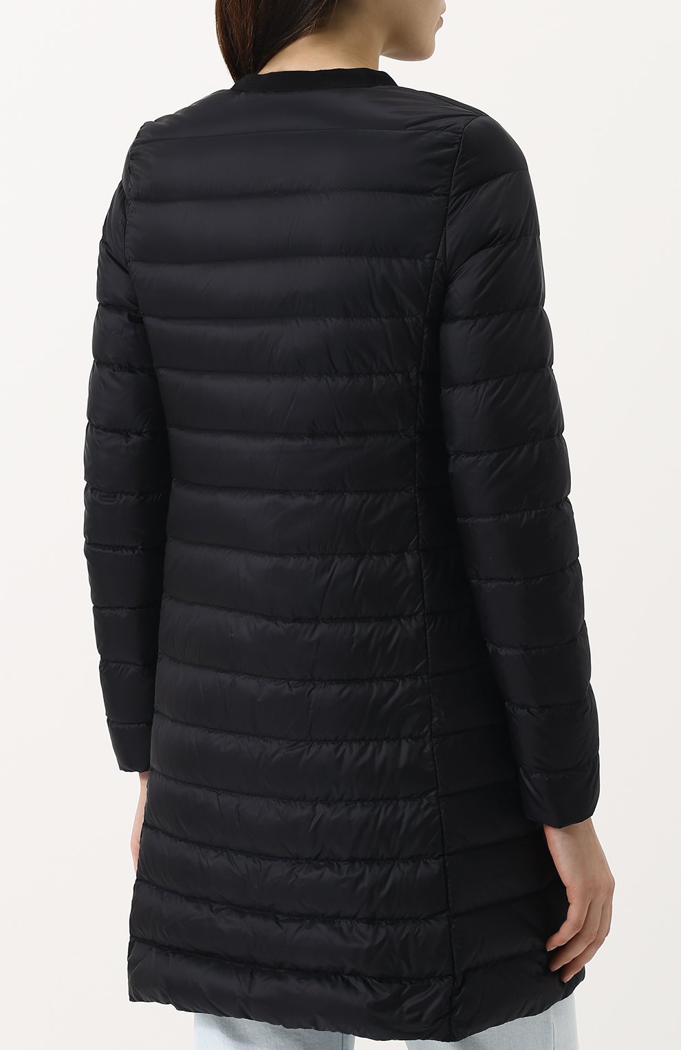Стеганый пуховик на молнии с круглым вырезом MONCLER, арт. D1-093-49322-94-53048, фото 4