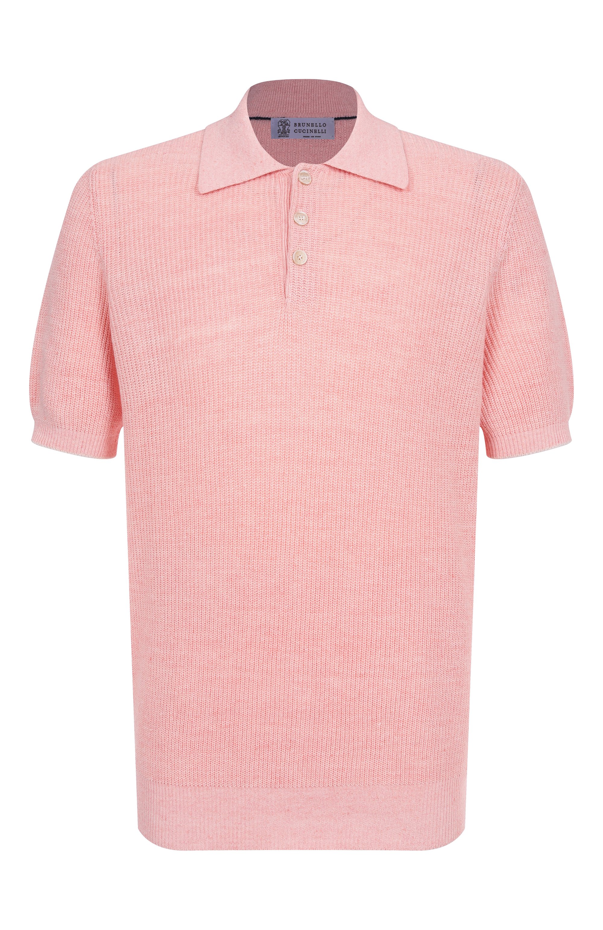 Поло изо льна и хлопка BRUNELLO CUCINELLI, арт. M2L707715, фото 1