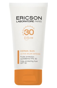 Солнцезащитный флюид для лица daily protecting fluid spf 30 (50ml) ERICSON LABORATOIRE бесцветного цвета, арт. 3700358303224 | Фото 1 (Тип продукта: Флюиды; SPF фильтр: Средний (25-30); Региональные �ограничения белый список (Axapta Mercury): Не проставлено; Нос: Не проставлено)