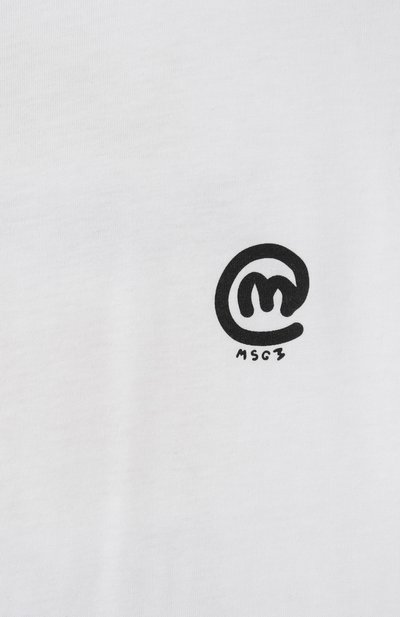 Хлопковая футболка MSGM KIDS, арт. S5MSJBTH279, фото 3