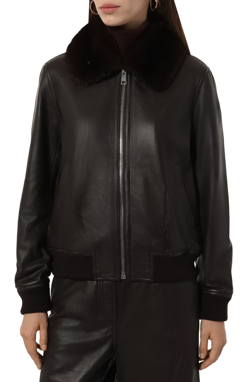 Кожаная куртка YVES SALOMON, арт. 25WYV21750APXX, фото 3