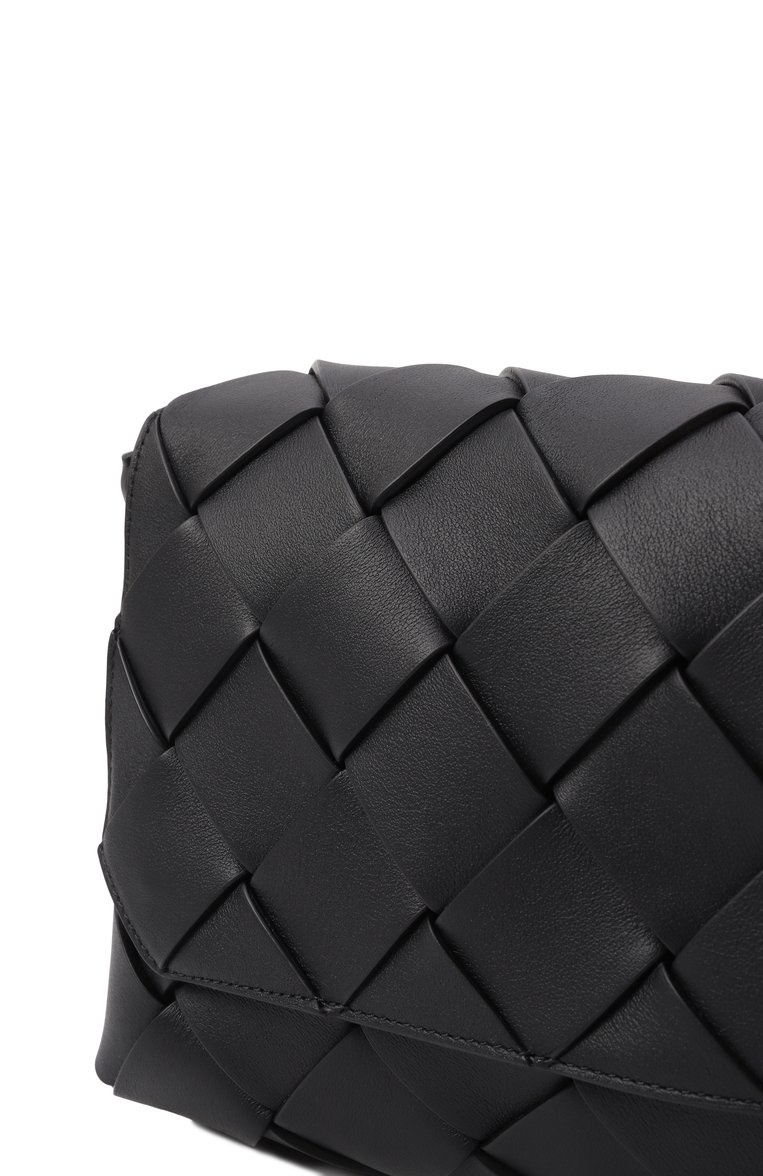 Мужская сумка diago small BOTTEGA VENETA черного цвета, арт. 795637/V56A1 | Фото 3 (Ремень/цепочка: На ремешке; Материал сплава: Проставлено; Размер: small; Материал: Натуральная кожа; Драгоценные камни: Проставлено)