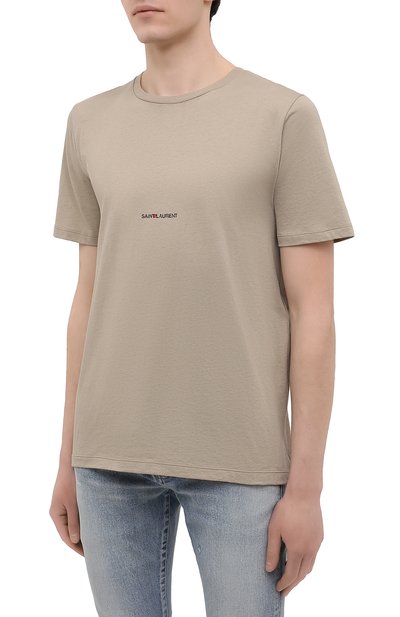 Хлопковая футболка SAINT LAURENT, арт. 648102/YBYL2, фото 3
