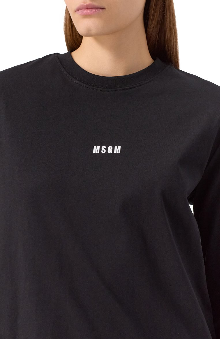 Хлопковый лонгслив MSGM, арт. 2000MDM501 200002, фото 1