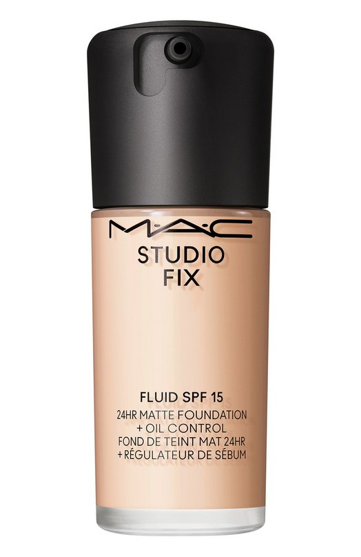 фото Тональная основа studio fix ​fluid spf 15 24hr matte foundation + oil control, nc12​ (30ml) mac