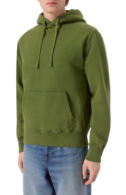 Хлопковое худи MC2 Saint Barth TRI0001-00897I/TRIBECA Зелёный  TRI0001-00897I/TRIBECA Фото 3