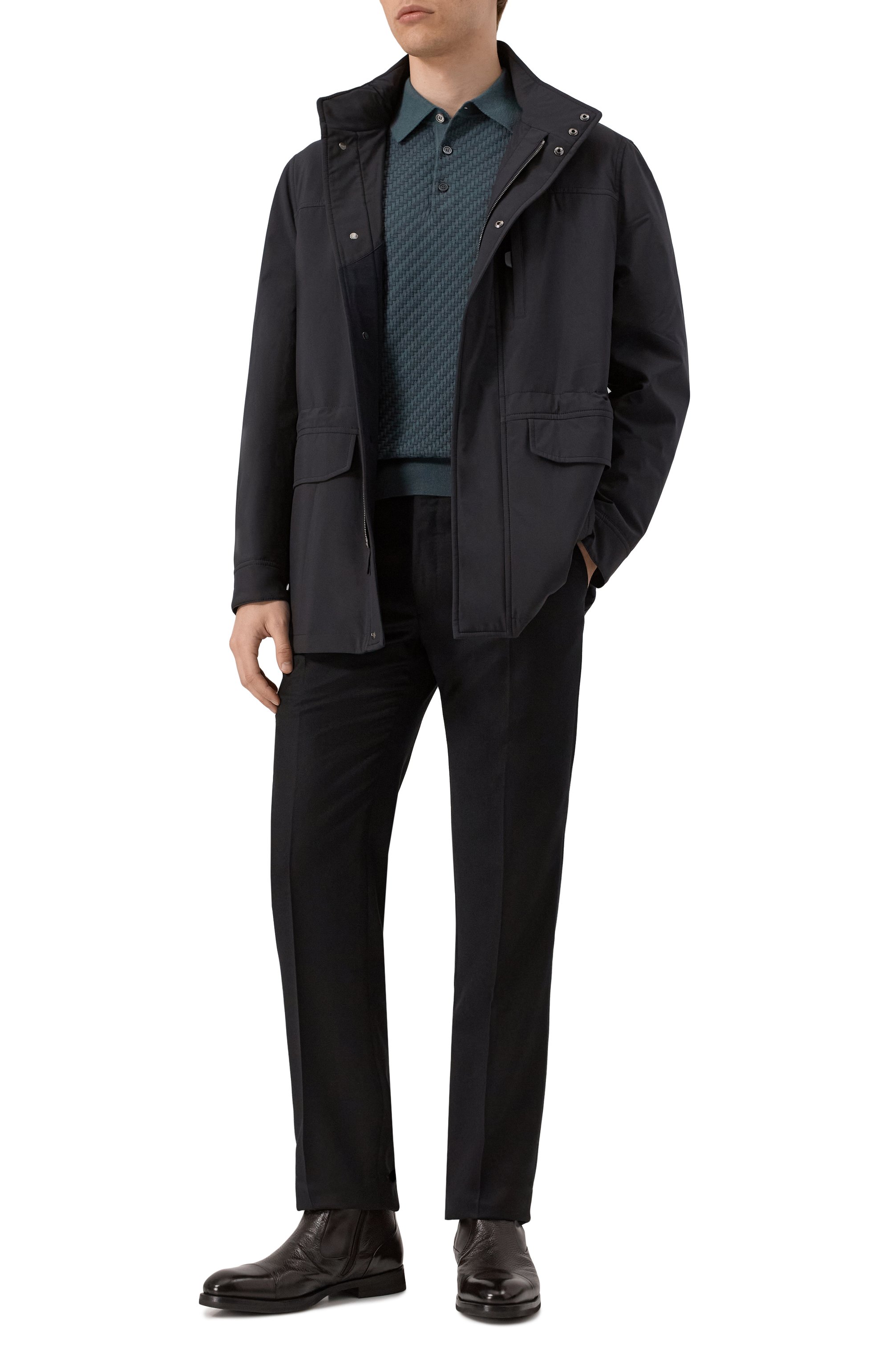 Поло из шелка и хлопка BRIONI, арт. UMR10L/PAK22, фото 2