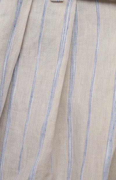 Шорты изо льна и хлопка BRUNELLO CUCINELLI, арт. BL156G077C, фото 3