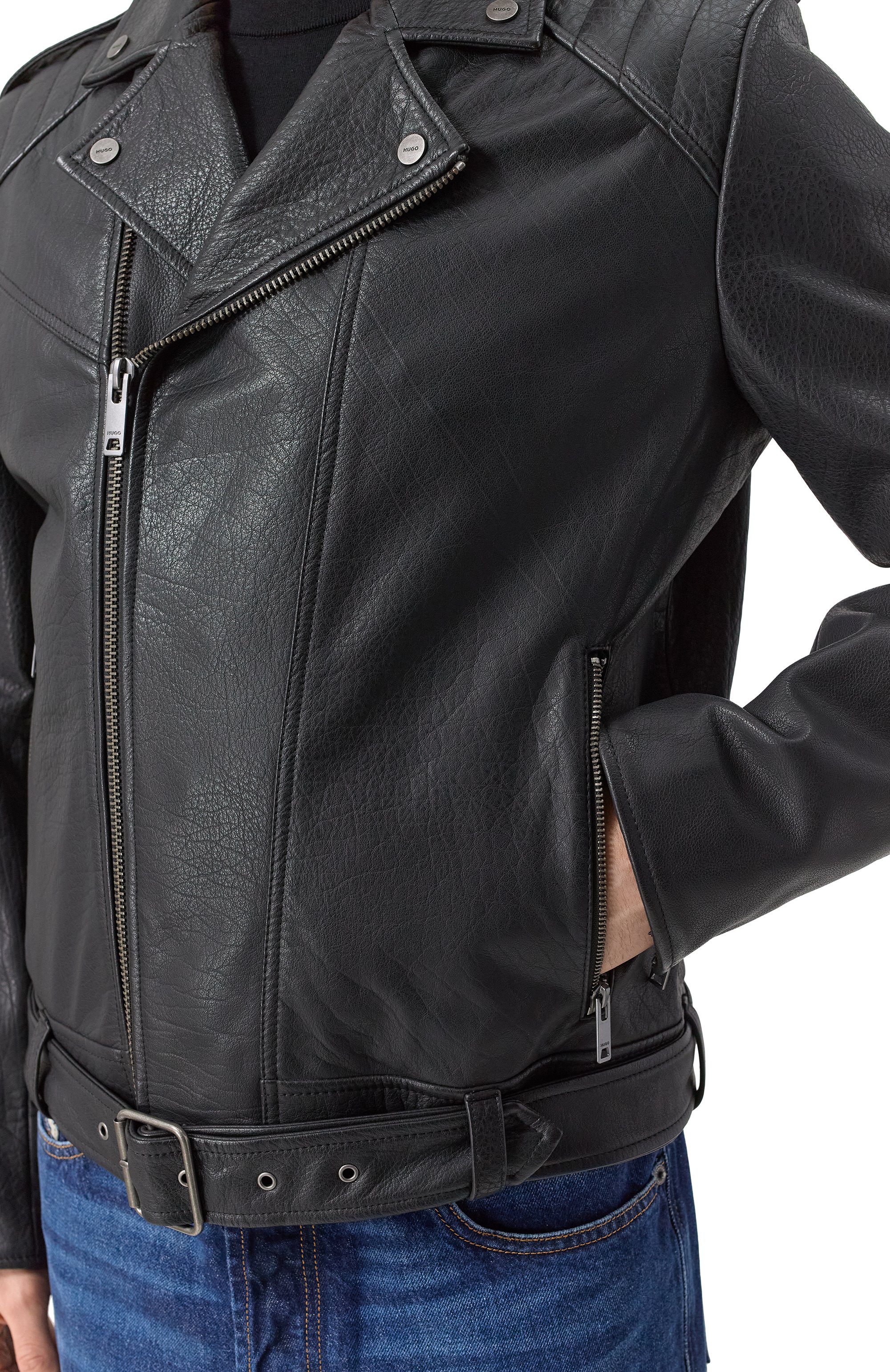Кожаная куртка HUGO, арт. 50521018, фото 5