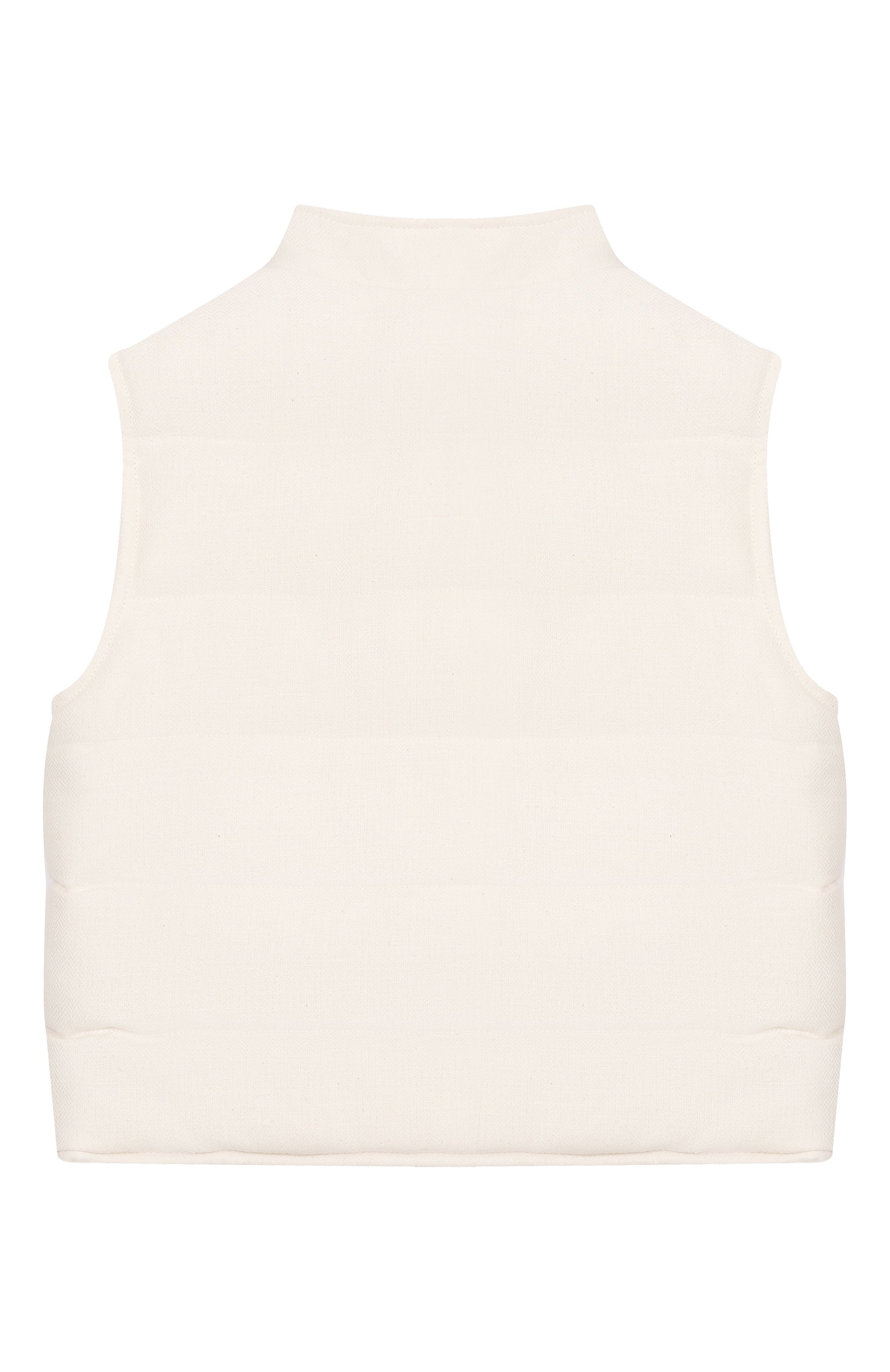 Жилет из вискозы и хлопка ELEVENTY кремового цвета по цене 31450 руб., арт. EY2P66/I0313, фото 2 Жилет из вискозы и хлопка ELEVENTY, арт. EY2P66/I0313, фото 2