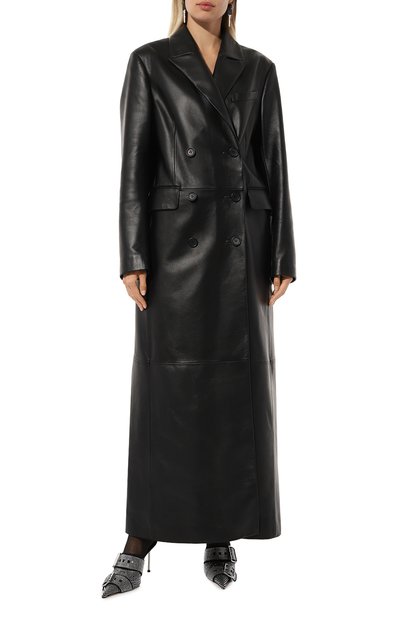 Кожаный плащ MASLOV черного цвета по цене 275000 руб., арт. BF01, фото 3 Кожаный плащ MASLOV, арт. BF01, фото 3