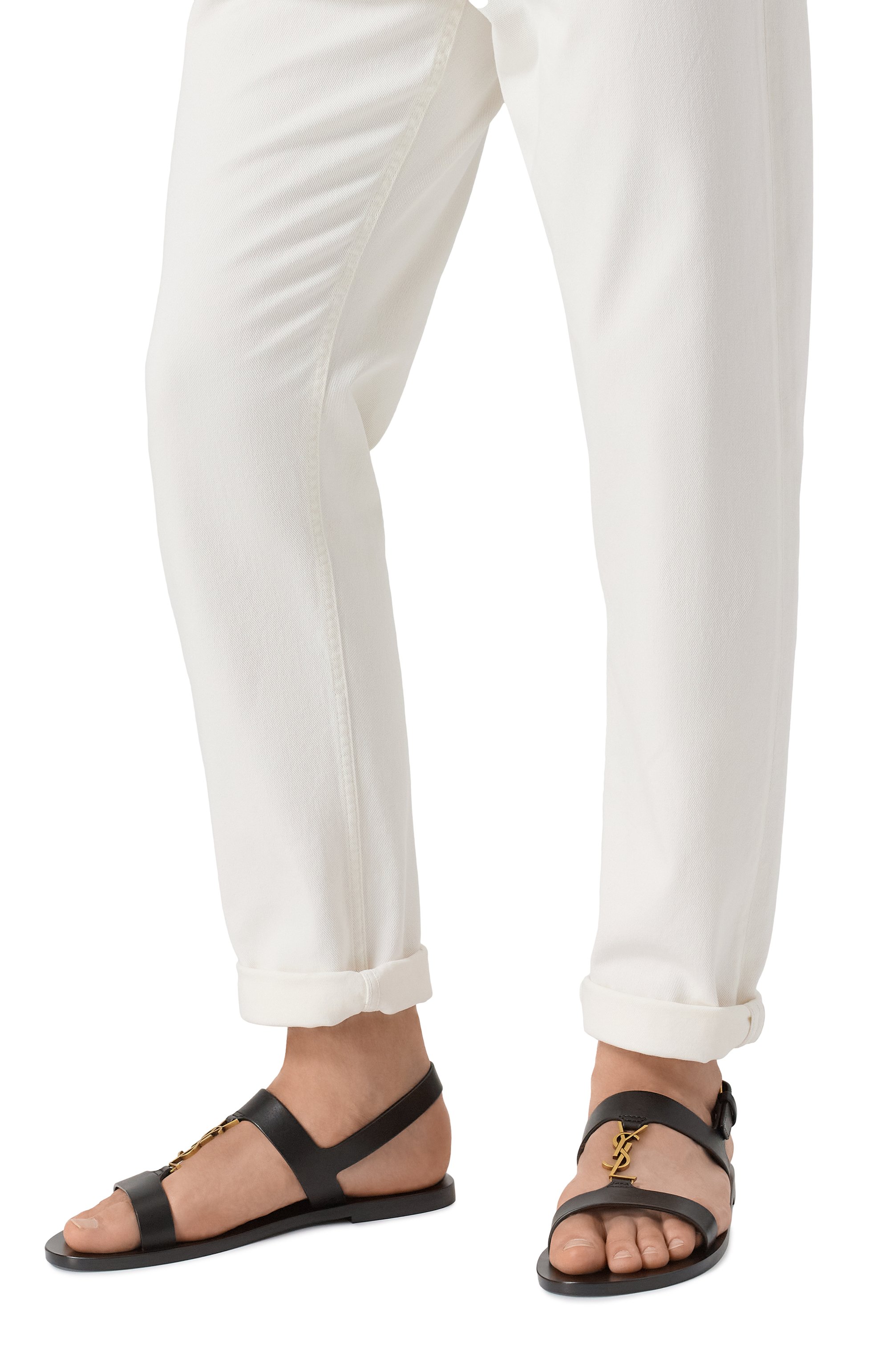 Кожаные сандалии cassandre SAINT LAURENT, арт. 818108/DWEDD, фото 3