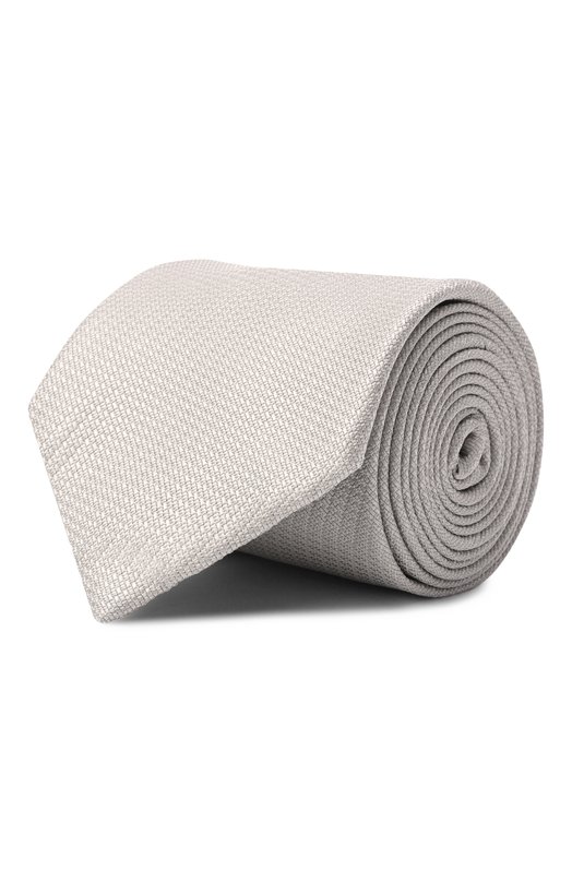 Шелковый галстук Brioni 062I00/PZ416 Серый 062I00/PZ416